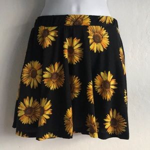 Black Sunflower Skirt